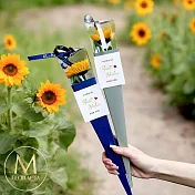 【Floral M】最好祝福小蒼蘭向日葵香水花 質感藍