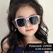 【SUNS】兒童偏光太陽眼鏡 彈力壓不壞材質 時尚韓版ins墨鏡 寶麗來鏡片 抗UV400 S857 夢幻紫