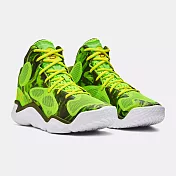 Under Armour 籃球鞋 CURRY Spawn Flotro 男鞋 綠 白 支撐 回彈 運動鞋 UA 3026640300 27cm GREEN/WHITE