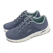 Skechers 休閒鞋 Arch Fit Vista-Wish 女鞋 藍 白 輕量 易彎折 健走鞋 104384SLT