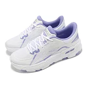 Skechers 慢跑鞋 Go Run 7.0-Interval 女鞋 白 紫 輕量 回彈 運動鞋 129336WLV