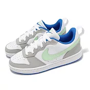 Nike 休閒鞋 Court Borough Low Recraft GS 大童 女鞋 灰 藍 皮革  DV5456-005
