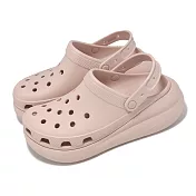 Crocs 洞洞鞋 Crush Clog 男鞋 女鞋 石英粉色 經典泡芙克駱格 厚底 增高 卡駱馳 2075216UR 24cm QUARTZ
