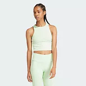 ADIDAS RIB TANK 女背心上衣-綠-IR5932 XL 綠色