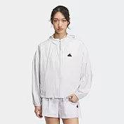 ADIDAS  UPF HD JKT 女風衣外套-灰白-IM8835 XL 灰色