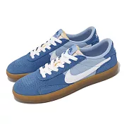 Nike 滑板鞋 SB Heritage Vulc 藍 棕 麂皮 膠底 板鞋 休閒鞋 CD5010-401