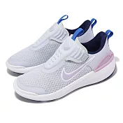 Nike 慢跑鞋 E-Series 1.0 GS 大童 女鞋 紫 白 彈力帶 透氣 緩衝 運動鞋 DV4250-006