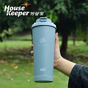 妙管家 860ml手提陶瓷雙飲杯HKVC-2303 灰藍 (HKVC-2303GB)