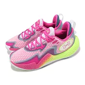 Under Armour 籃球鞋 Spawn 5 男鞋 粉 綠 緩衝 抓地 運動鞋 UA 3026285100 26cm WHITE/BLUE