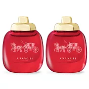 COACH 熱銷迷你女性淡香精4.5mlX2入組-多款任選-公司貨 時尚戀紅X2
