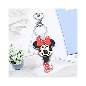 【迪士尼 Disney】迪士尼果凍矽膠鑰匙圈 鑰匙扣吊飾 米妮