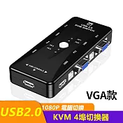 VGA 4in1 KVM Switch 1080P 4埠電腦切換器
