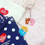 彩虹熊 Care Bears 鑰匙圈 吊飾 裝飾 拉鍊圈 愛心熊 包包配件 棕粉