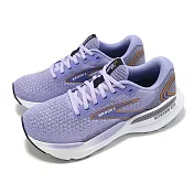 Brooks 慢跑鞋 Glycerin GTS 21 女鞋 紫 白 輕量 回彈 甘油系列 運動鞋 1204091B544
