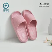 【+O家窩】MIT 雅漫EVA輕量釋壓厚軟底防滑拖鞋-男女款- 柔嫩粉(25cm)