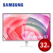 SAMSUNG 32吋 ViewFinity S7 UHD 高解析度平面顯示器 白色 S32D707EAC  白