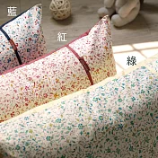 【麗塔寢飾】40支紗精梳棉 午睡枕40*55CM(一入) 多款任選- 戀戀絮語-紅