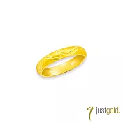 【Just Gold 鎮金店】予愛.長長久久 黃金對戒(窄版-女戒)港圍 13 黃金
