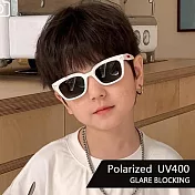 【SUNS】兒童偏光太陽眼鏡 彈力壓不壞材質 時尚GM款韓版墨鏡 寶麗來鏡片 抗UV400 S134 珍珠白