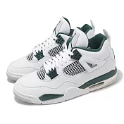 Nike 休閒鞋 Air Jordan 4 Retro 男鞋 白 綠 Oxidized Green AJ4 FQ8138-103