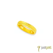 【Just Gold 鎮金店】予愛.結緣 黃金對戒(窄版-女戒)港圍 11 黃金