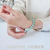 【Crystal Power 克里斯能量水晶】綠松石能量水晶手鍊 M