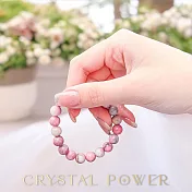 【Crystal Power 克里斯能量水晶】薔薇輝石能量水晶手鍊 M