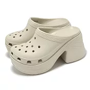 Crocs 洞洞鞋 Siren Clog 女鞋 骨白色 人魚鞋克駱格 後底 增高 跟鞋 卡駱馳 2085472Y2