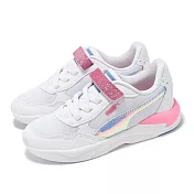 Puma 休閒鞋 X-Ray Speed Lite Deep AC+PS 中童 白 粉 小朋友 魔鬼氈 運動鞋 39656701