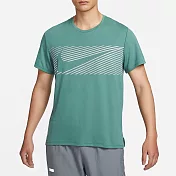 NIKE AS M NK FLASH MILER TOP 男短袖上衣-藍-FN3052361 M 藍色