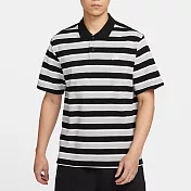 NIKE AS M NK CLUB STRIPE POLO 男短袖POLO衫-黑白-FN3897010 L 黑色