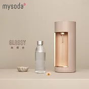 【mysoda】Glassy頂級工藝玻璃氣泡水機(絲楠金)