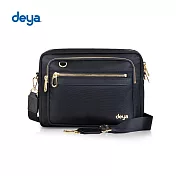 deya posh 輕盈時尚側背包-黑色