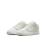 NIKE AIR JORDAN 1 LOW (GS) 中大童籃球鞋-白-FV8486181 US3.5 白色