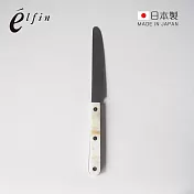 【日本高桑金屬】日製大理石紋不鏽鋼餐刀-2入-多色可選- 典雅白