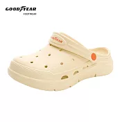 【GOODYEAR 固特異】夏日輕旅 女款輕便透氣兩穿洞洞鞋 / GAWP42704 JP22 奶油黃