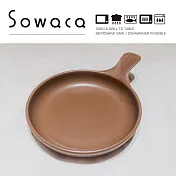 日本手工名陶 美濃燒 Sowaca 單柄多用途陶盤 (多色任選) 咖啡