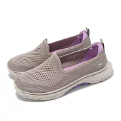 Skechers 懶人鞋 Go Walk 7-Vina 寬楦 女鞋 奶茶色 紫 休閒鞋 健走鞋 125208WTPLV