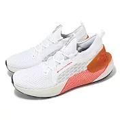 Under Armour 慢跑鞋 HOVR Phantom 3 SE 男鞋 白 橘 襪套 緩衝 回彈 運動鞋 UA 3026582103 30cm WHITE/ORANGE