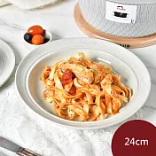 Staub 圓形深盤 24cm 松露白 餐盤 盛菜盤 圓盤 陶瓷盤