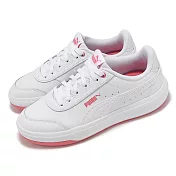Puma 休閒鞋 Tori 女鞋 白 粉橘 皮革 厚底 增高 小白鞋 38302619 23cm 白 粉橘
