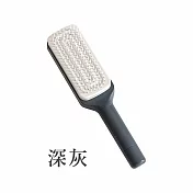 【E.dot】旋轉伸縮自動清潔美髮梳 -2入組 深灰