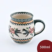 波蘭陶 碧綠幽然系列 胖胖杯 500ml 波蘭手工製 馬克杯 咖啡杯 水杯 茶杯