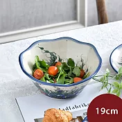 波蘭陶 紫花蔓藤系列 沙拉碗 19cm 波蘭手工製 飯碗 湯碗