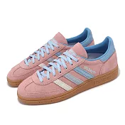 adidas 休閒鞋 Handball Spezial W 女鞋 粉 藍 麂皮 復古 膠底 愛迪達 IG1974