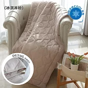 【家適居家】超涼爽 雙面涼感涼被 台灣製 冰淇淋粉