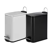 【H&R安室家】5L簡約窄型隙縫腳踏式垃圾桶PBL102 黑色