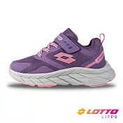【LOTTO 義大利】童鞋 CT300 防潑水戶外健行鞋- 19cm 紫