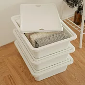 【H&R安室家】36*28*10CM 附蓋收納盒3入BM29