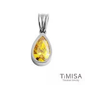 【TiMISA】純鈦墜飾 羽鑽  活力黃